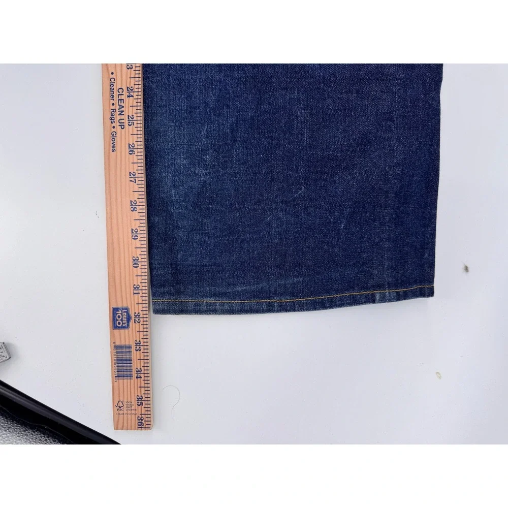 Y2K Rocawear Mens Jeans‎ 42x34 Baggy Wide Leg Straight Fit Embroidered Pockets